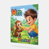 Letter M Alphabet Poster – M is for Monkey (Winkel)