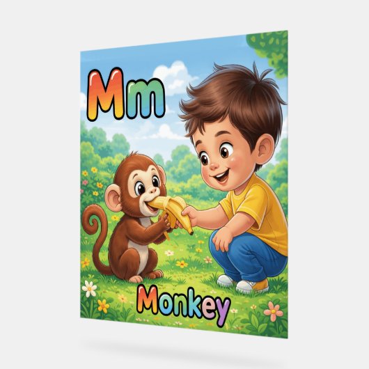 Letter M Alphabet Poster – M is for Monkey (Winkel)