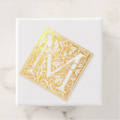 Letter M Art Nouveau Geschenkanhänger (Mit Box)