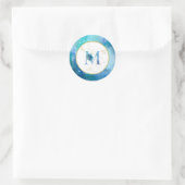 *~* LETTER M - Aufkleber für Nautical Beach Envelo (Tasche)