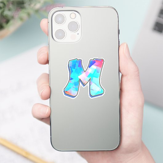 Letter M - Color Mix Aufkleber (Telefon)