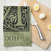 Letter M First Letter Monogram Personalisiert Handtuch (Viertel Falte)