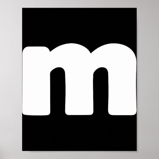Letter M Groups Halloween Matching Team Lazy Poster (Vorne)