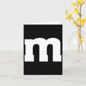 Letter M Hauptstadt Alphabet Karte (Gelbe Blume)