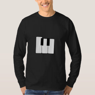 Letter M Hauptstadt Alphabet Klaviermusik Matching T-Shirt