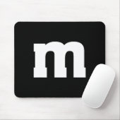 Letter M Hauptstadt Alphabet Mousepad (Mit Mouse)