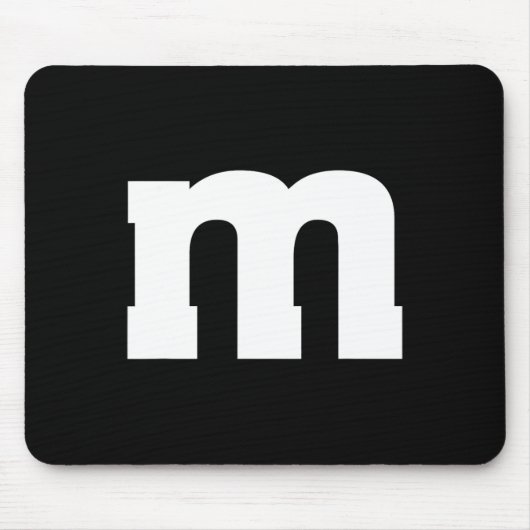 Letter M Hauptstadt Alphabet Mousepad (Vorne)