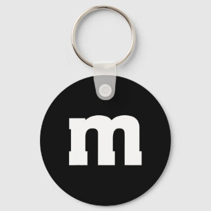 Letter M Hauptstadt Alphabet Schlüsselanhänger
