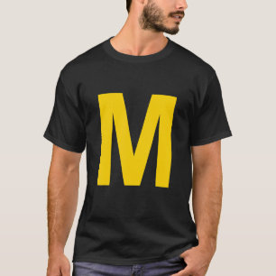 Letter M Hauptstadt Alphabet T-Shirt