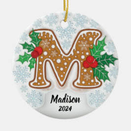 Letter M Individuelle Name Monogram Keramik Ornament