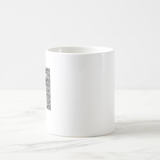 Letter M Initial Coffee Mug – Minimal Modern Style Kaffeetasse (Mittel)