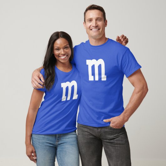 Letter M Lower Case Alphabet Matching Halloween T-Shirt (Unisex)