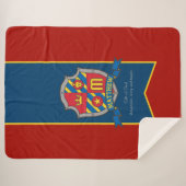 Letter M Matthew individuelle Name bedeutet Wappen Sherpadecke (Vorderseite (Horizontal))