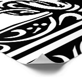 Letter M Medieval Monogram Vintag Initial Poster (Ecke)