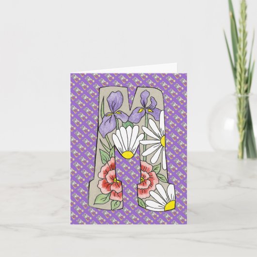 Letter M-Merkkarte (Vorderseite)