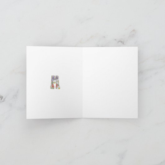 Letter M-Merkkarte (Innenseite)