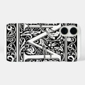 Letter M mittelalterliche Monogram Art Nouveau Case-Mate iPhone Hülle (Rückseite (Horizontal))