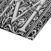 Letter M mittelalterliche Monogram Art Nouveau Schneidebrett (Ecke)