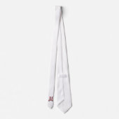 Letter M Monogram Krawatte (Rückseite)