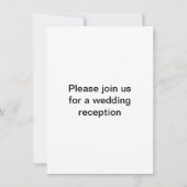 Letter M Monogram-Lilie Einladung (Rückseite)