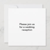 Letter M Monogram-Lilie Einladung (Rückseite)