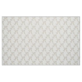 Letter M Monogramm dekorativer Text, kundenspezifi Stoff (Fat Quarter (45,7 x 55,9 cm))