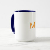 Letter M Mug Tasse (Vorderseite Links)