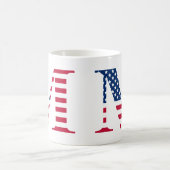 Letter M Patriotische Tasse (Mittel)