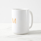 Letter M-Tasse Kaffeetasse (VorderseiteRechts)