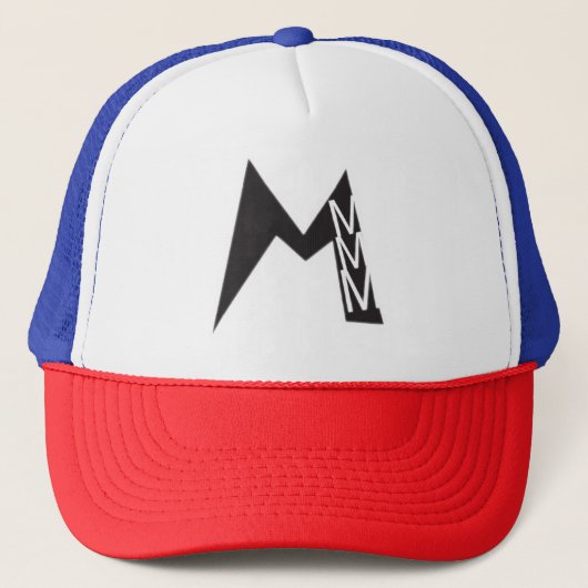 Letter M Trucker Hat Truckerkappe (Vorderseite)