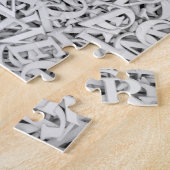 Letter Mix Chic Spaß Monotone individuell anpassba Puzzle (Seite)