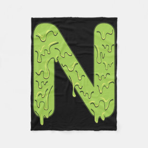 Letter N Alphabet Initialen Halloween Kostümkids Fleecedecke