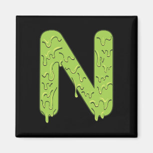 Letter N Alphabet Initialen Halloween Kostümkids Magnet