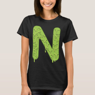Letter N Alphabet Initialen Halloween Kostümkids T-Shirt