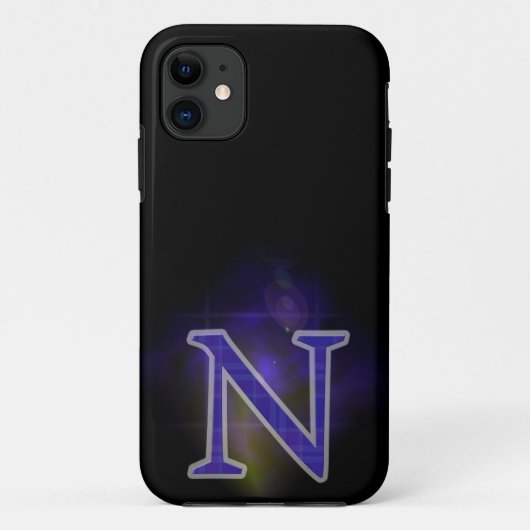 Letter N Case-Mate iPhone Hülle (Rückseite)