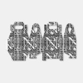 Letter N Mittelalterliche Monogram Art Nouveau Geschenkschachtel (Ungefaltet)
