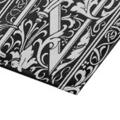 Letter N Mittelalterliche Monogram Art Nouveau Schneidebrett (Ecke)