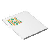 Letter N Monogram-Lilie Notizblock (angewinkelt)