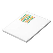 Letter N Monogram-Lilie Notizblock (Rotiert)