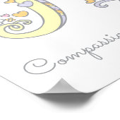 Letter N Nellie Initial Doodle Art Name bedeutet Poster (Ecke)