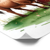 Letter N Ox Fairy Poster - Cherry Blossom Art (Ecke)