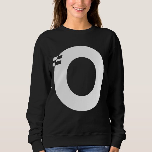 Letter O Alphabet Initial Monogram Sweatshirt (Vorderseite)