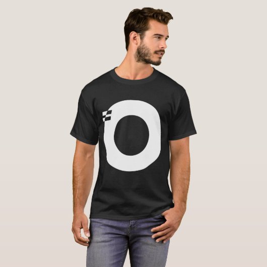 Letter O Alphabet Initial Monogram T-Shirt (Vorne ganz)