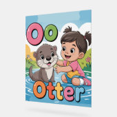 Letter O Alphabet Poster – O is for Otter Cute (Winkel)