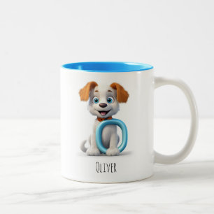 Letter O Dog Alphabet Kaffee Tasse