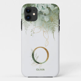 Letter O Fern & Succulent Case-Mate iPhone Case