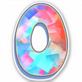 Letter O_ Graffiti Alphabet Letters Aufkleber (Vorderseite)