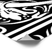 Letter O Medieval Monogram Vintag Initialv Poster (Ecke)