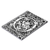 Letter O mittelalterliche Monogram Art Nouveau Notizblock (Linke Seite)