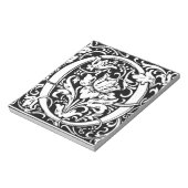 Letter O mittelalterliche Monogram Art Nouveau Notizblock (Rotiert)